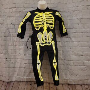 HSCTEK Light Up Skeleton Costume Kids, Size: 5T
